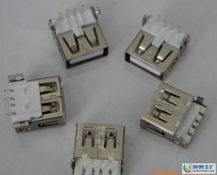 USBA母90度、90度沉板式、180度貼板式無卷邊系列_電子元器件